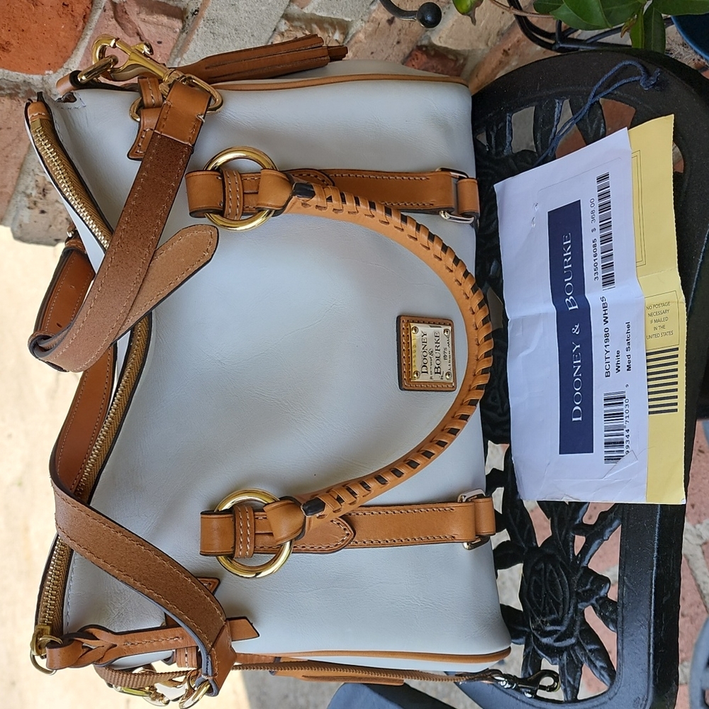 Dooney & Bourke White City medium satchel